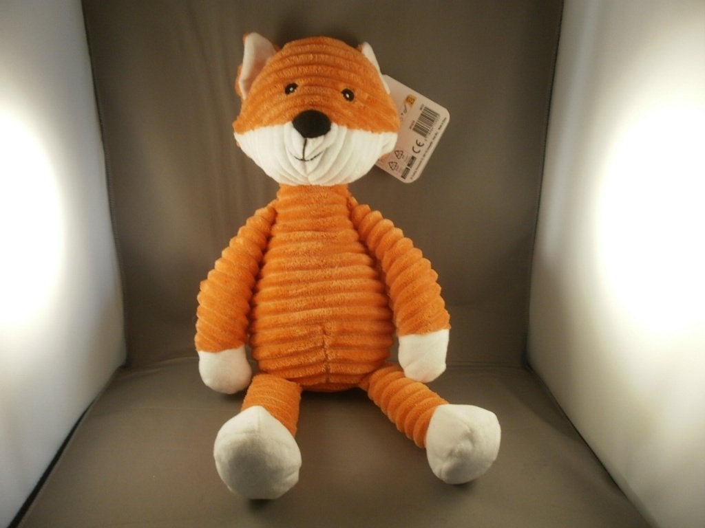 cuddly toy Kruidvat vos rib stof oranje en wit velours 30cm, Oranje, Overige merken, Nieuw, Ophalen of Verzenden