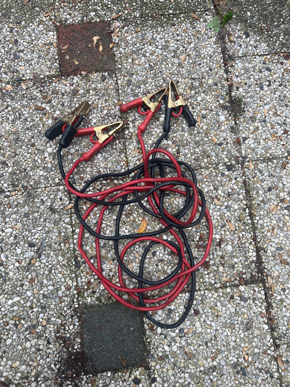 Startkabels voor (vracht-) auto of heftruck - rood en zwart, Auto diversen, Ophalen of Verzenden, Gebruikt