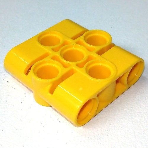 8 technic Lego pinconnector block 1x3x3 geel, Lego, Ophalen of Verzenden, Zo goed als nieuw, Technic