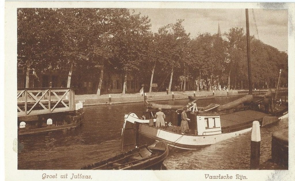 ANSICHTKAART JUTFAAS     NIEUWEGEIN  Vaartsche Rijn, Verzamelen, Verzenden, Ongelopen, Utrecht