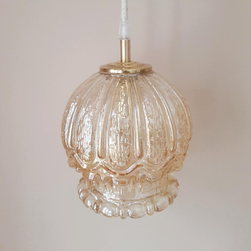 Vintage hanglamp | Bubble lamp | Helena Tynell stijl, Ophalen of Verzenden, Glas, Minder dan 50 cm