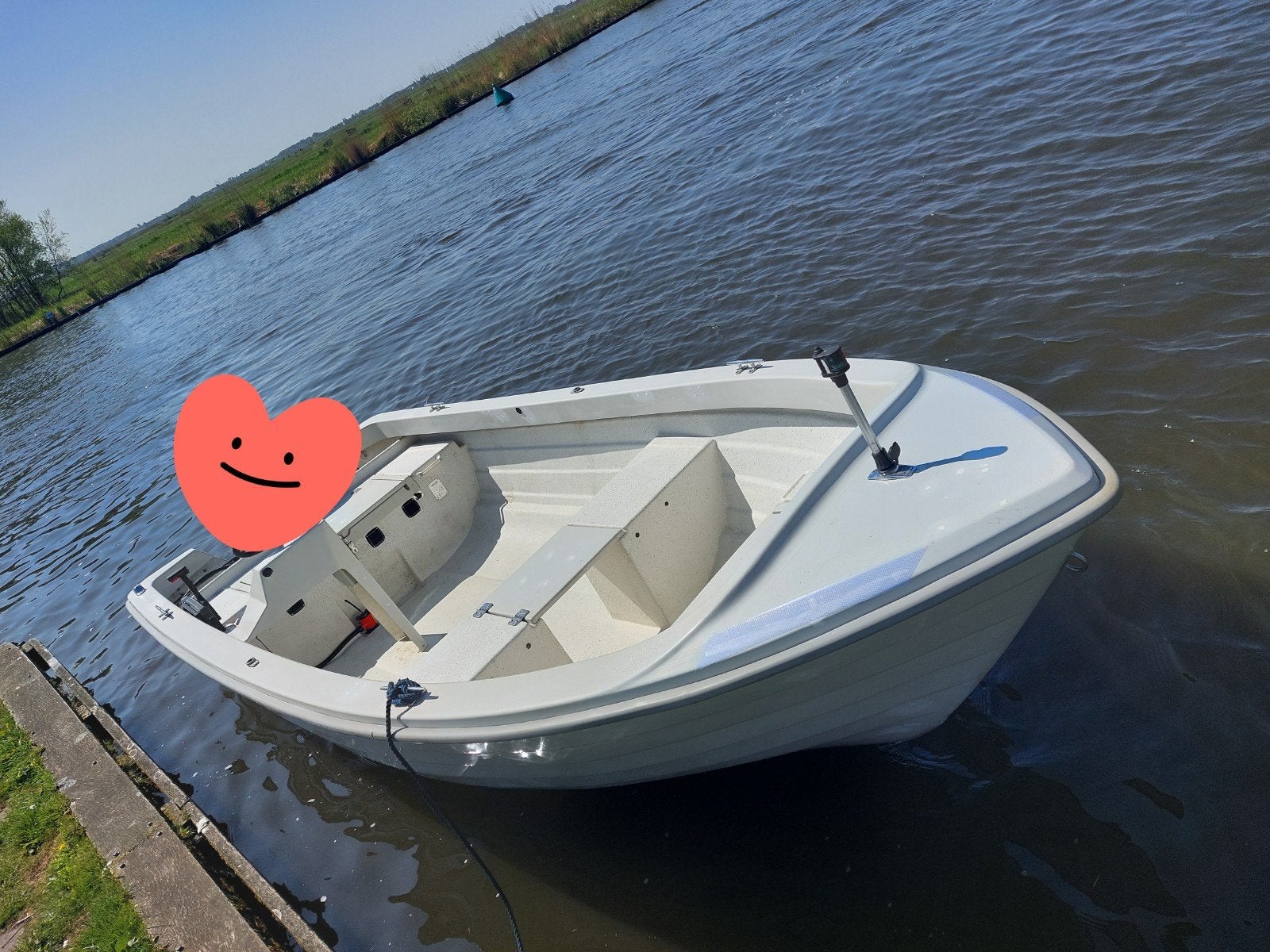 Crescent 465 Ideale visboot/toerboot, Watersport en Boten, Vis- en Consoleboten, Gebruikt, Buitenboordmotor, Polyester, Ophalen