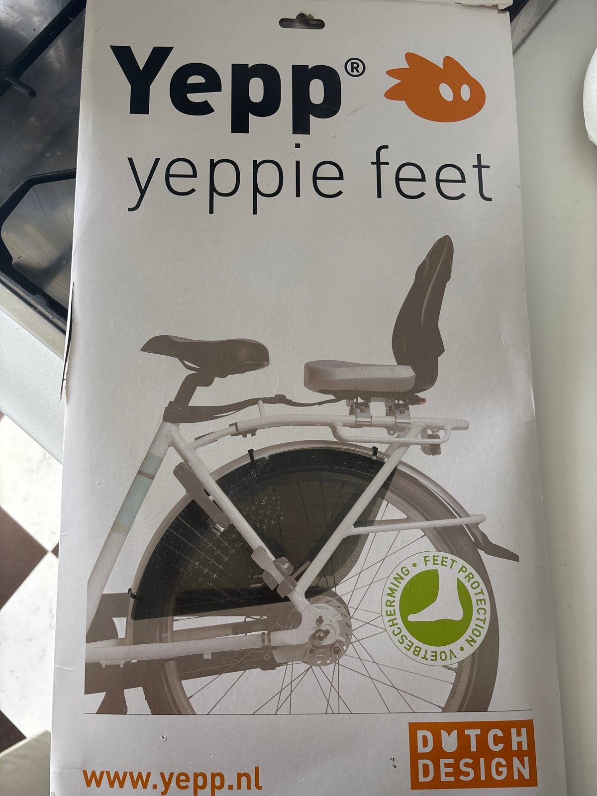 Yepp Yuppie Feet Voetbescherming voor Fietszitje *nieuw!*, Ophalen of Verzenden, Nieuw