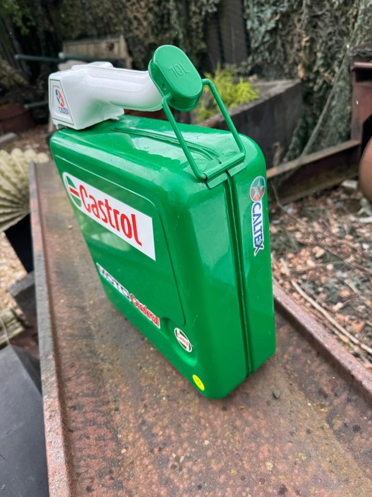 Vintage Castrol Moto Jerrycan - 10L Groen, Ophalen, ., ., .