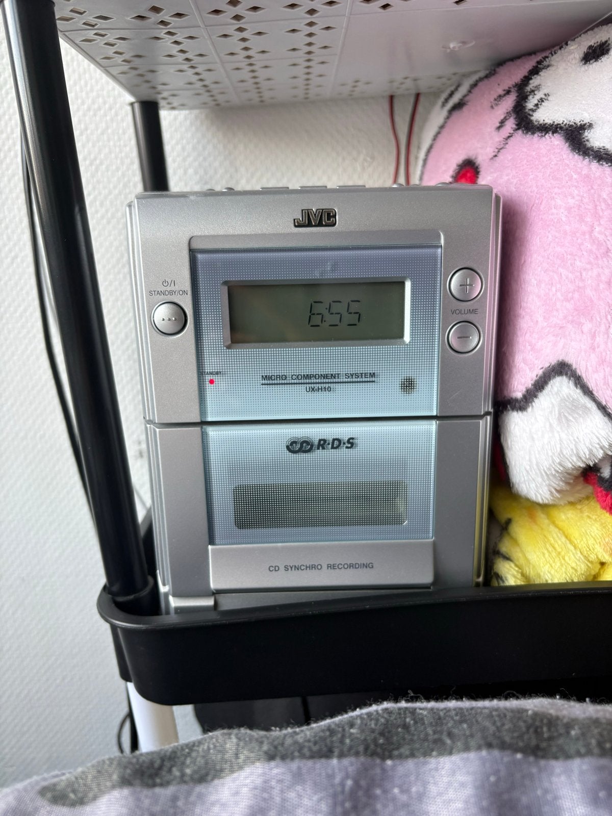 JVC Micro Component System UX-H10 met speakers, Ophalen, Zo goed als nieuw, Microset, Cassettedeck