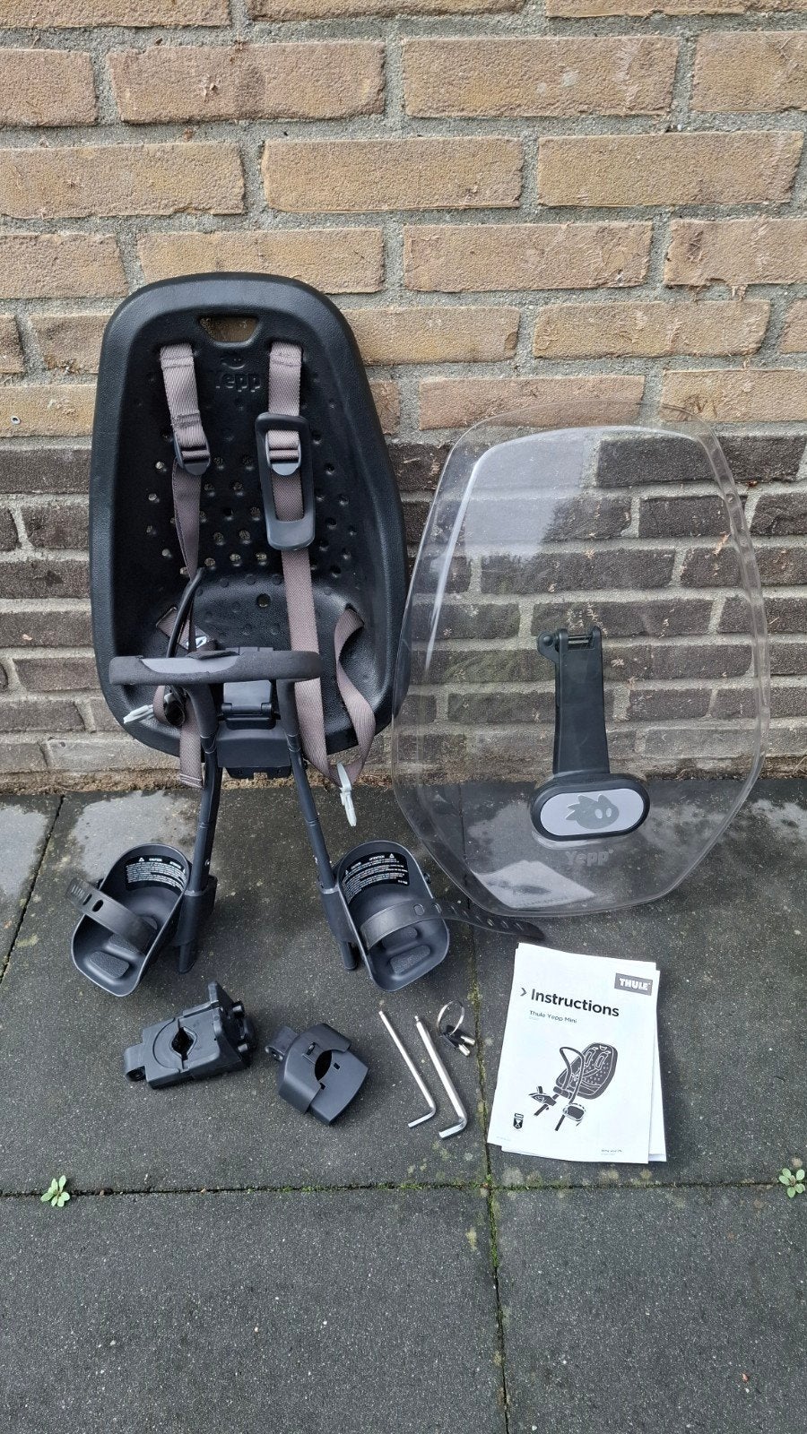 Thule Yepp fietsstoeltje met windscherm, Ophalen, Voorzitje, Thule Yepp, 0 t/m 13 kg