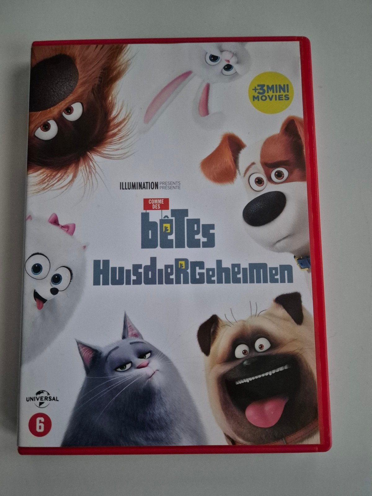 Huisdiergeheimen DVD - Zo goed als nieuw, Europees, Animatie, Nederlands, Inclusief doosje