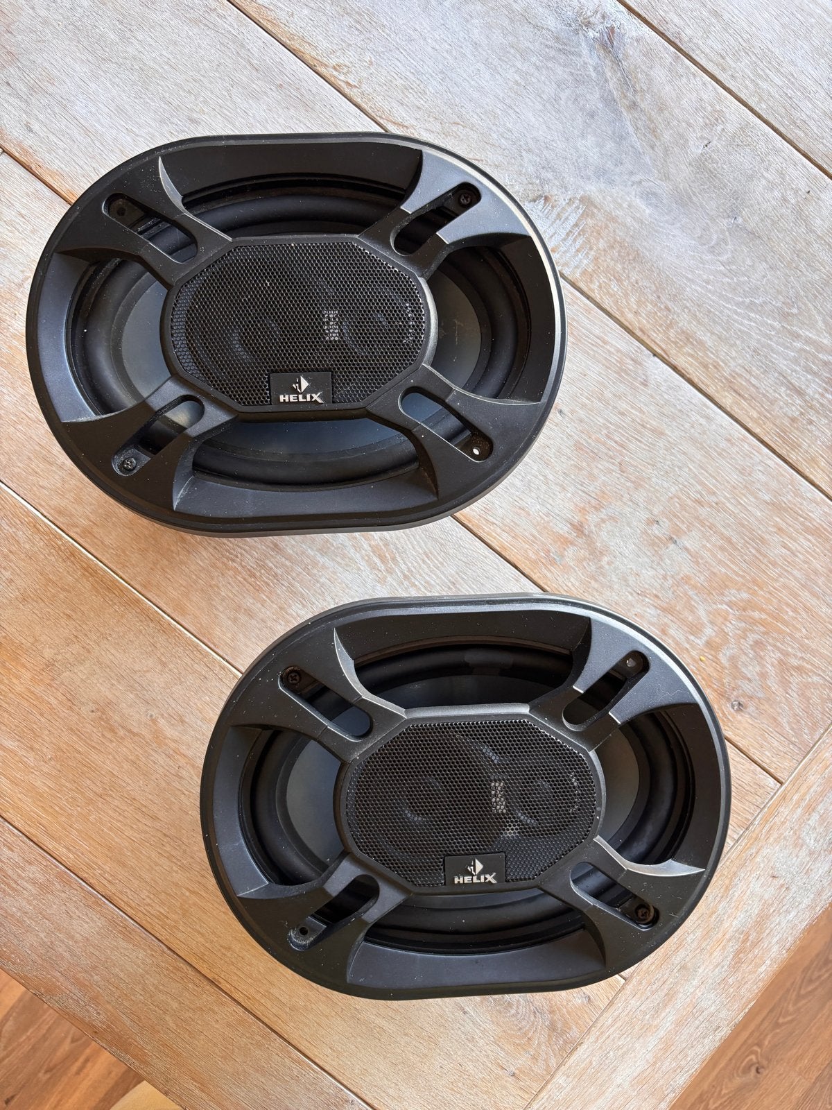 Helix Dark Blue DB 69.1 hoedenplank speakers, Auto diversen, Ophalen of Verzenden, Gebruikt