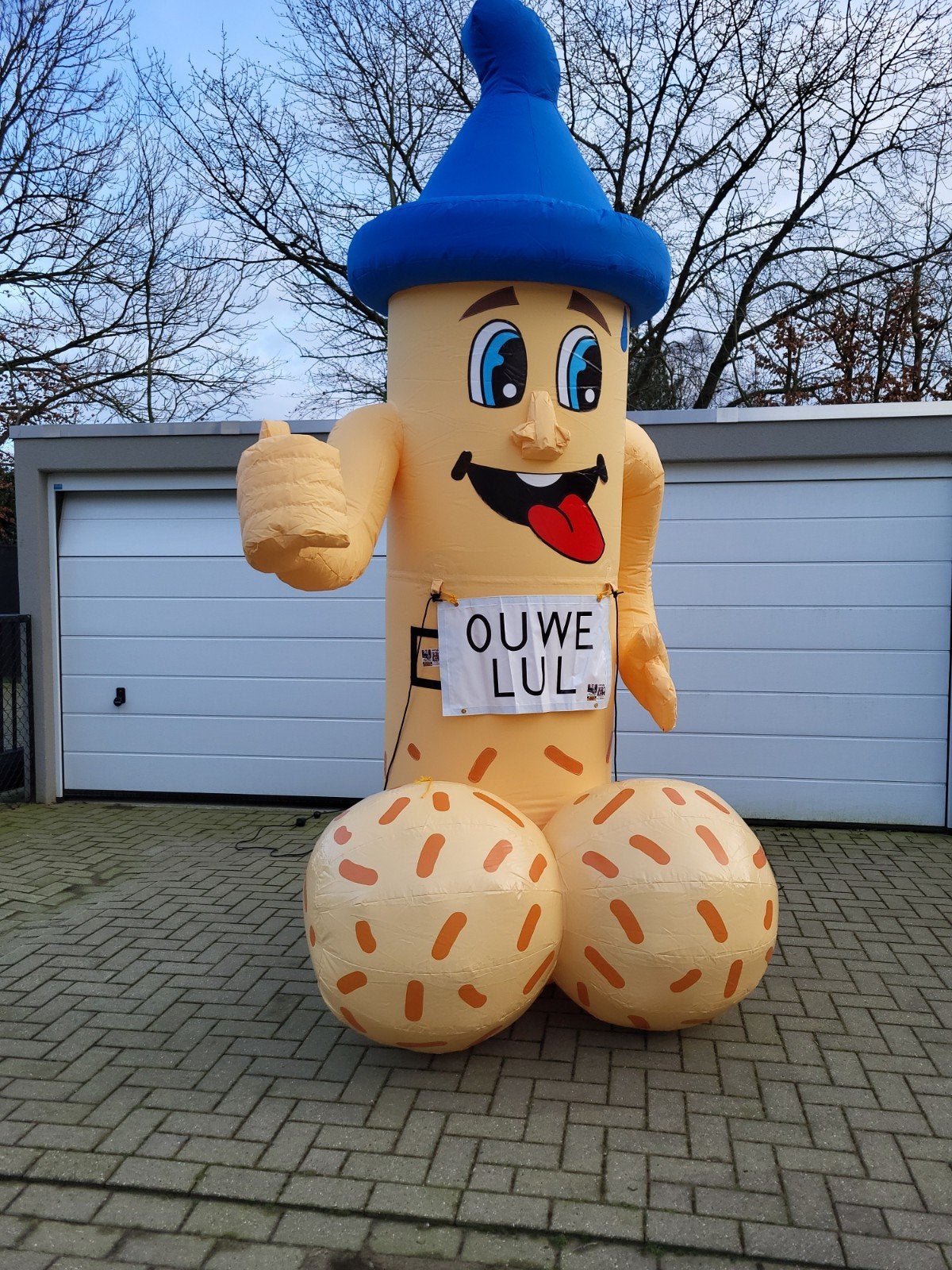 Ouwe lul, Ouwe pik 3,5m! opblaasfiguur alle leeftijden, Ophalen, Zo goed als nieuw, Abraham of Sarah