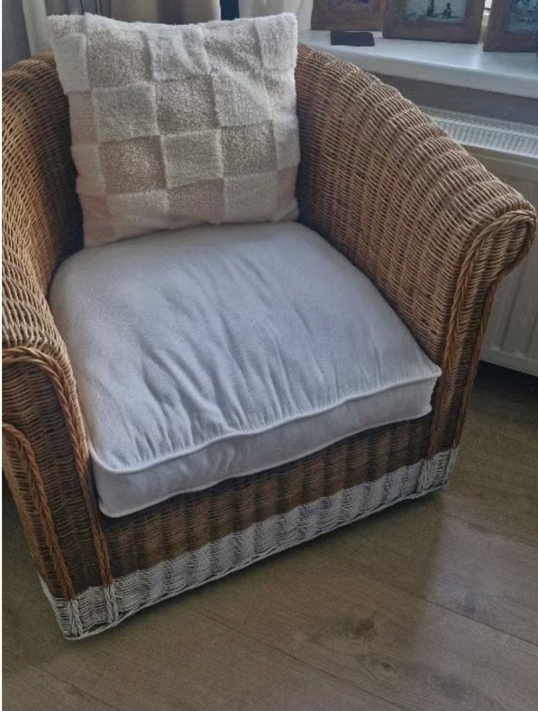 Riviera Maison fauteuille, Ophalen, Zo goed als nieuw, Riet of Rotan, Minder dan 50 cm