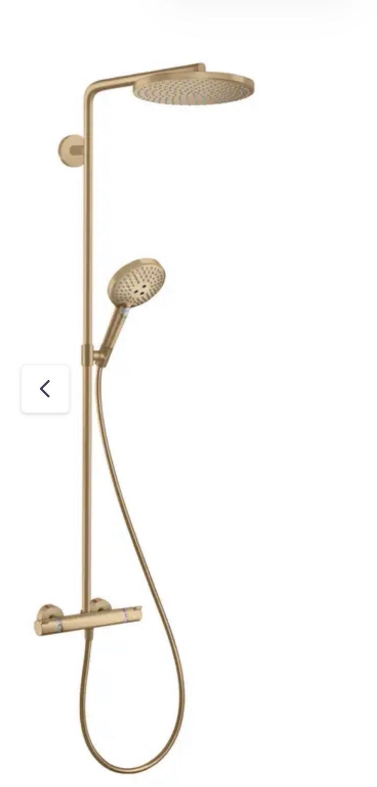 Hansgrohe Raindance Select S 240 Brushed Bronze Regendouche, Ophalen of Verzenden, Zo goed als nieuw, Douche