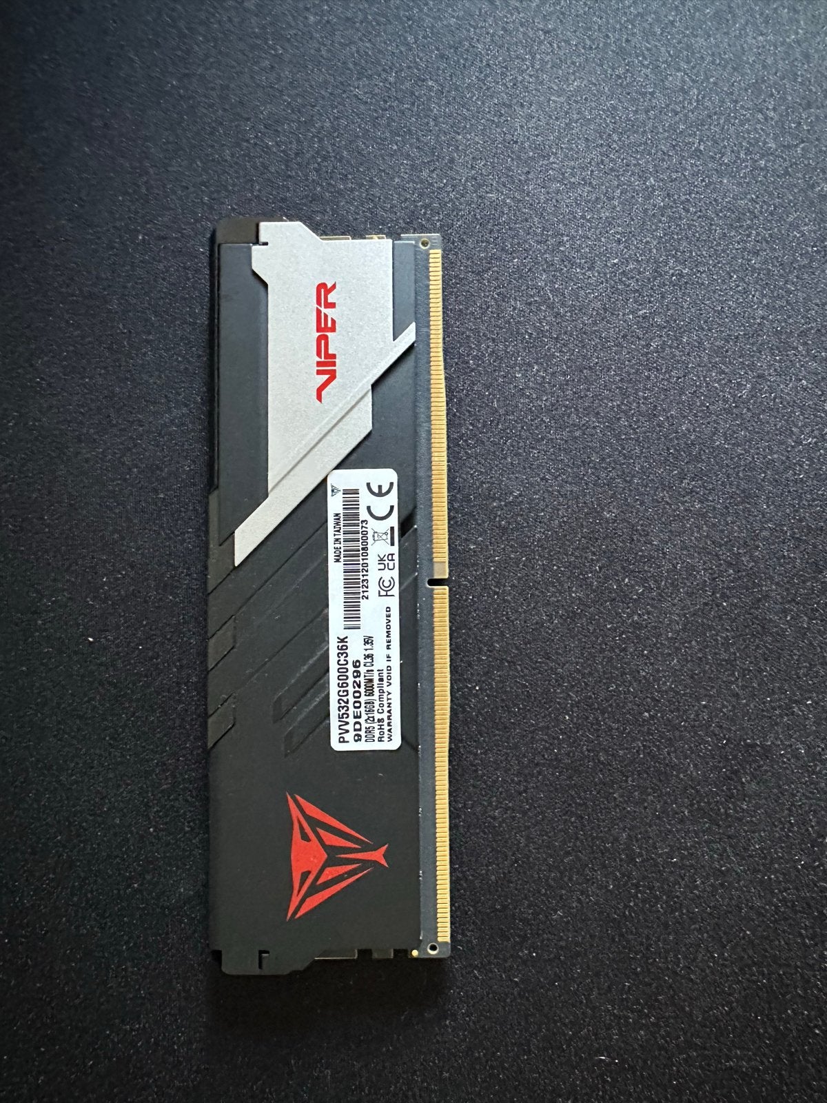 Patriot Viper Venom DDR5 16GB 6000MHz CL36 RAM, Ophalen of Verzenden, Zo goed als nieuw, Desktop, DDR5