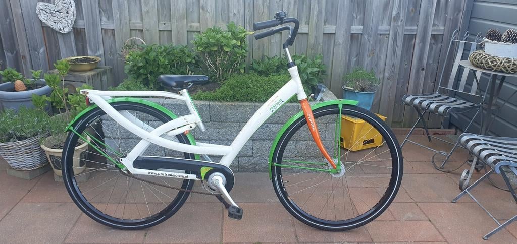 Union Postcode Loterij Fiets 28 inch, framemaat 52 cm, Terugtraprem, Gebruikt, 50 tot 53 cm, Ophalen