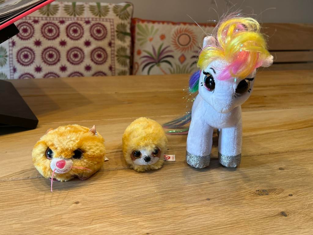 3x TY knuffels in 1 koop, Kinderen en Baby's, Overige karakters, Overige typen, Ophalen of Verzenden, Meerkleurig