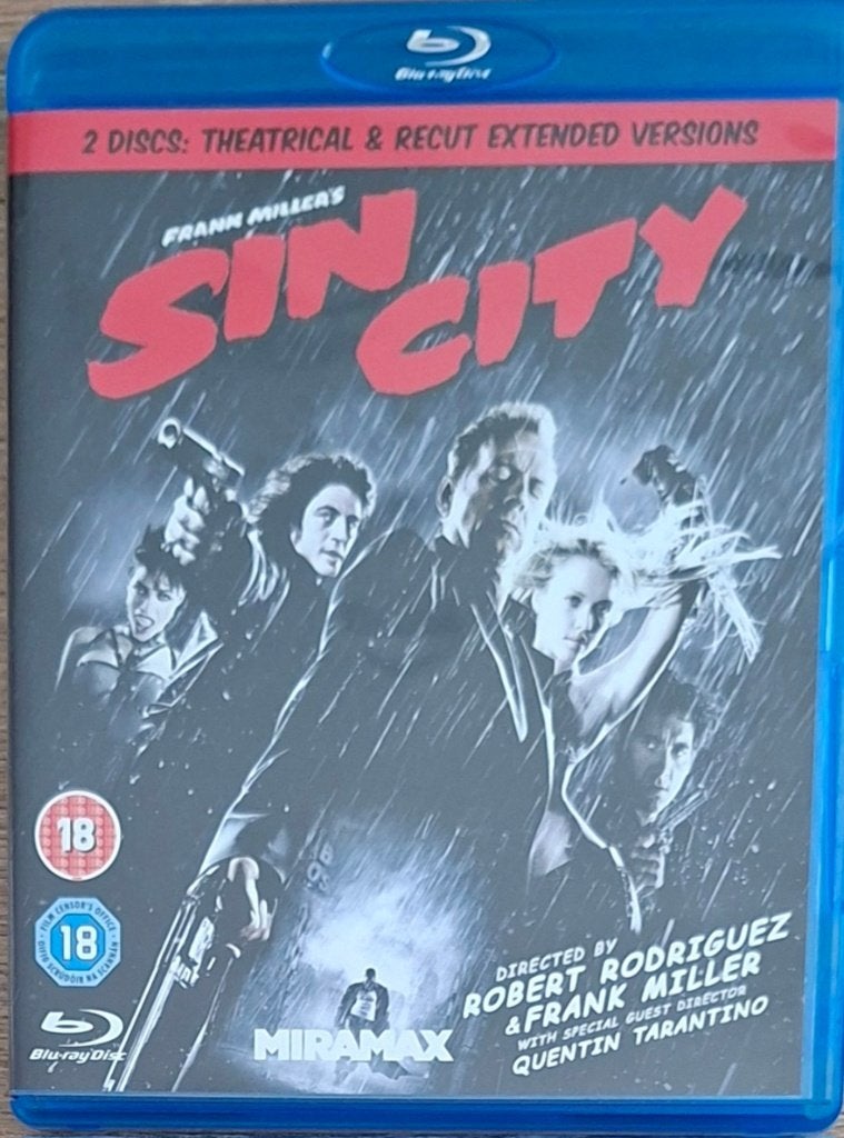 Sin City (2005) BluRay UK (2 discs), Vanaf 18 jaar, Actie, Ophalen of Verzenden, Blu-ray