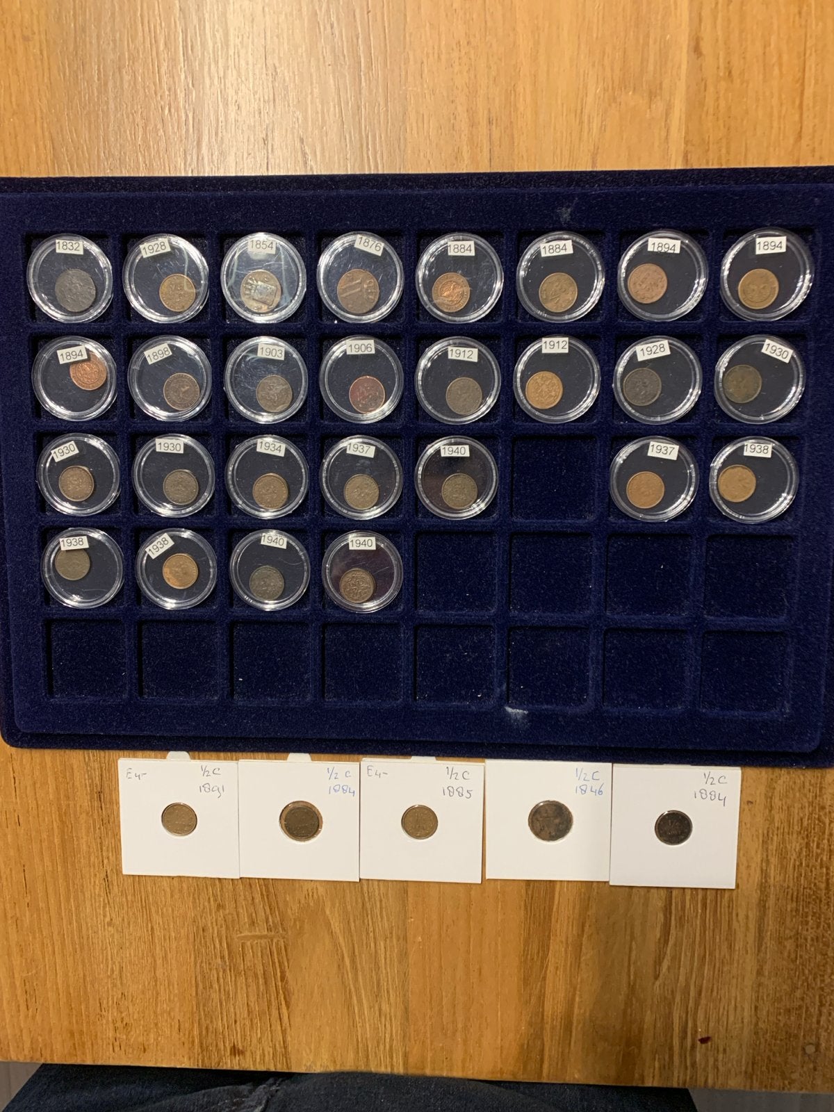 Collectie van 1/2 cent munten (Nederland), Verzenden, Koningin Wilhelmina, Overige waardes, Losse munt