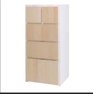 Stevige Ikea Rakke ladekast hout/wit, Kinderen en Baby's, Kinderkamer | Commodes en Kasten, Gebruikt, 105 cm of meer, 100 cm of meer