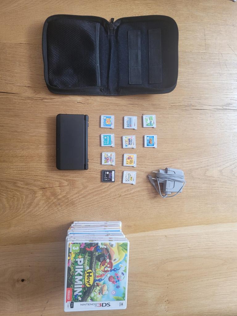 3DS met 10 games te koop in goede status, Spelcomputers en Games, Spelcomputers | Nintendo 2DS en 3DS, Zo goed als nieuw, 3DS