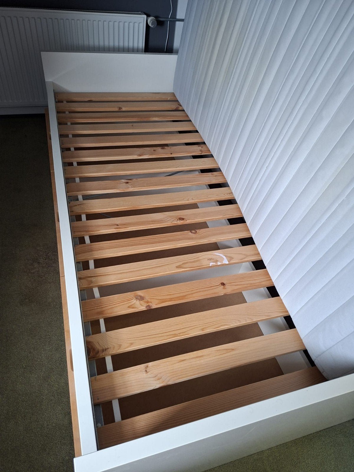 IKEA Brimnes bed met lades en kledingkast, Huis en Inrichting, Ophalen, Modern en functioneel, Gebruikt, 90 cm