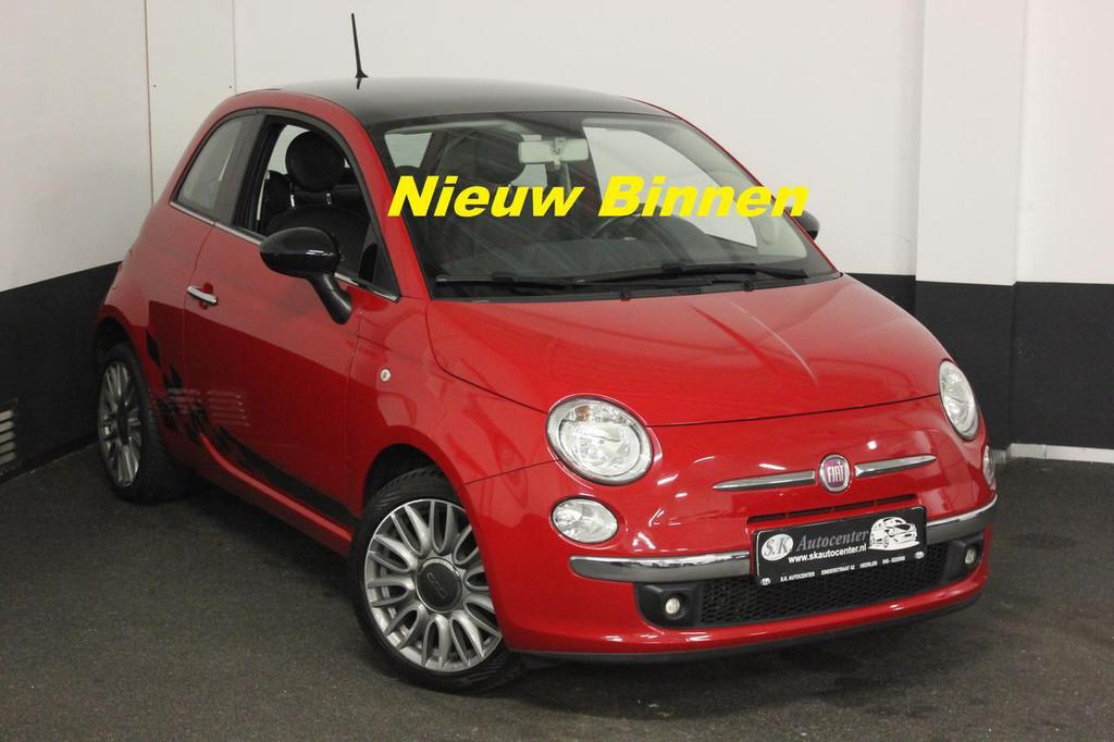 Fiat 500 AUTOMAAT SPORT TWIN AIR*PANO*CLIMA*LEER*MOOI., Automaat, Gebruikt, Zwart, Met garantie (alle)