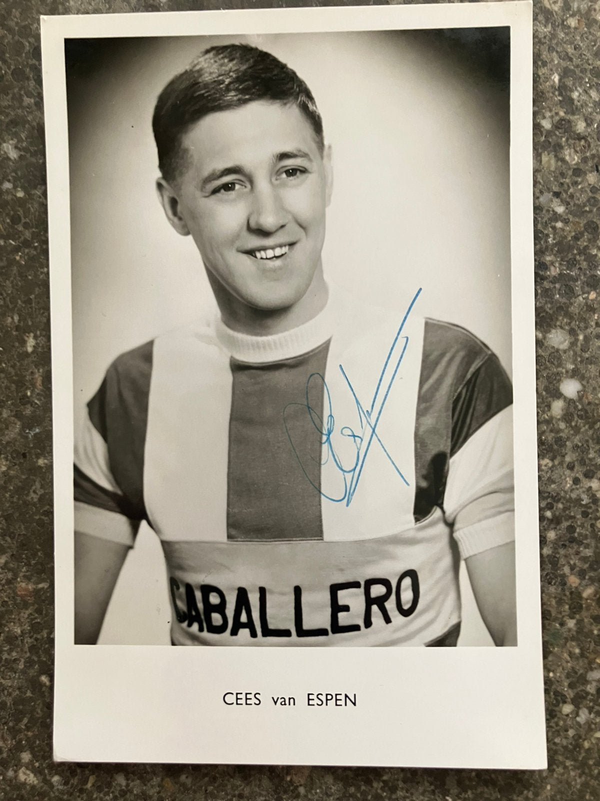Cees van Espen - caballero - 1963 - kaart wielrennen, Verzamelen, Ophalen of Verzenden, Zo goed als nieuw, Overige sporten, Spelerskaart