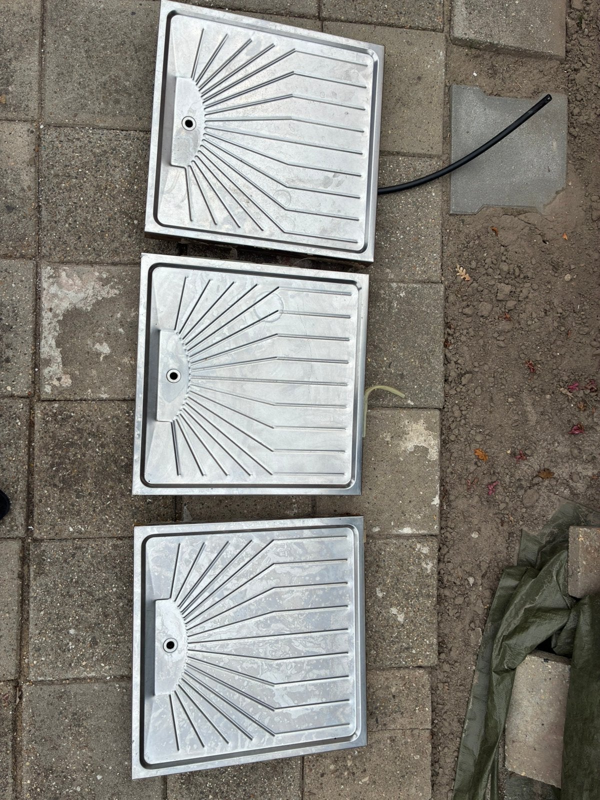 3x sunline lekblad 50/50cm met afvoer thuistap biertap bar, Ophalen