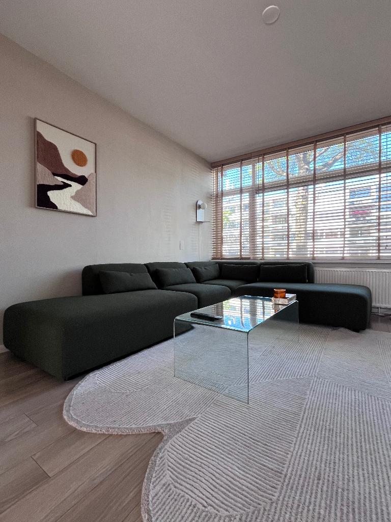 Vloerkleed Organisch Groot, Huis en Inrichting, Stoffering | Tapijten en Kleden, 200 cm of meer, Crème, Ophalen of Verzenden, Zo goed als nieuw