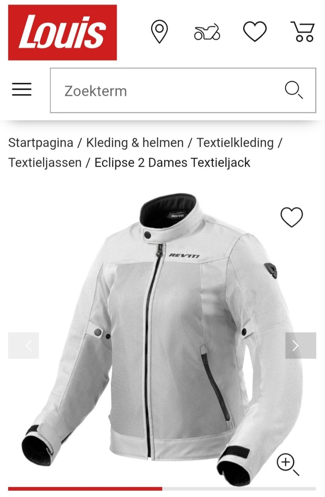 motor revit doorwaai jas dames, Revit, Jas | textiel, Ophalen of Verzenden, Dames