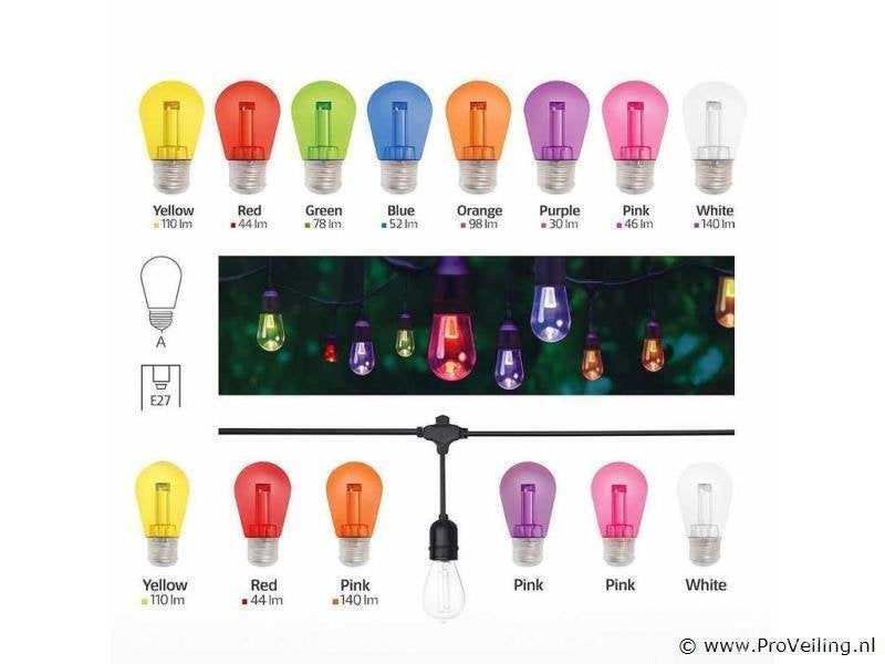 Online Veiling: 120 x ST45 Filament Shockproof LED Lampen..., Nieuw