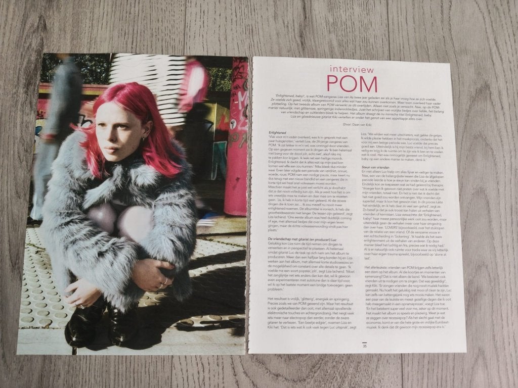 POM 2-pagina tellend artikel RecordZine magazine 2026, Verzamelen, Verzenden, Zo goed als nieuw, Boek, Tijdschrift of Artikel