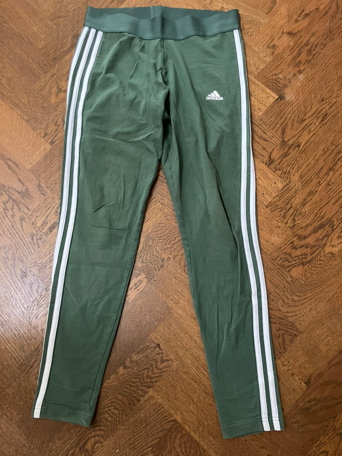 Adidas mosgroene sportlegging M, Ophalen of Verzenden, Zo goed als nieuw, Zwart, Fitness of Aerobics