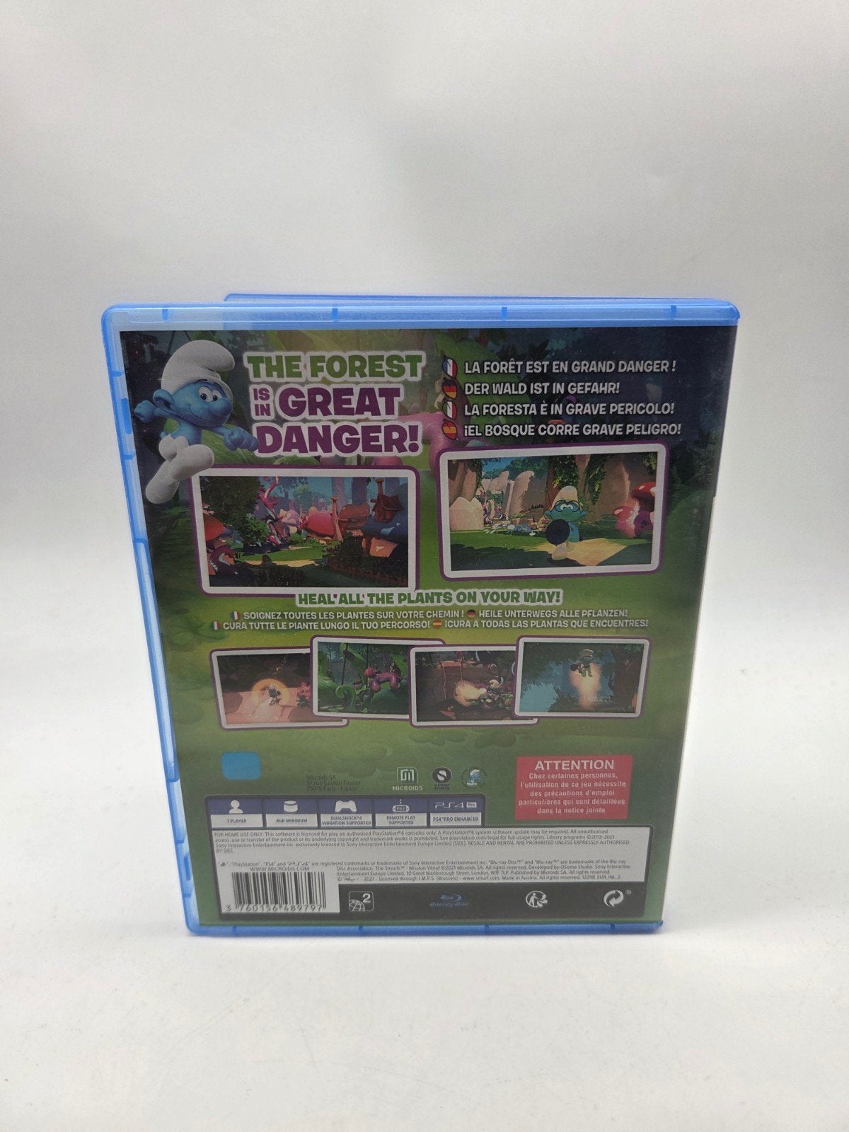 The Smurfs Mission Vileaf PS4 -, Microids, 57-59 Rue Gaston Tessier, 75019 Parijs, Frankrijk, 1 speler, Ophalen of Verzenden