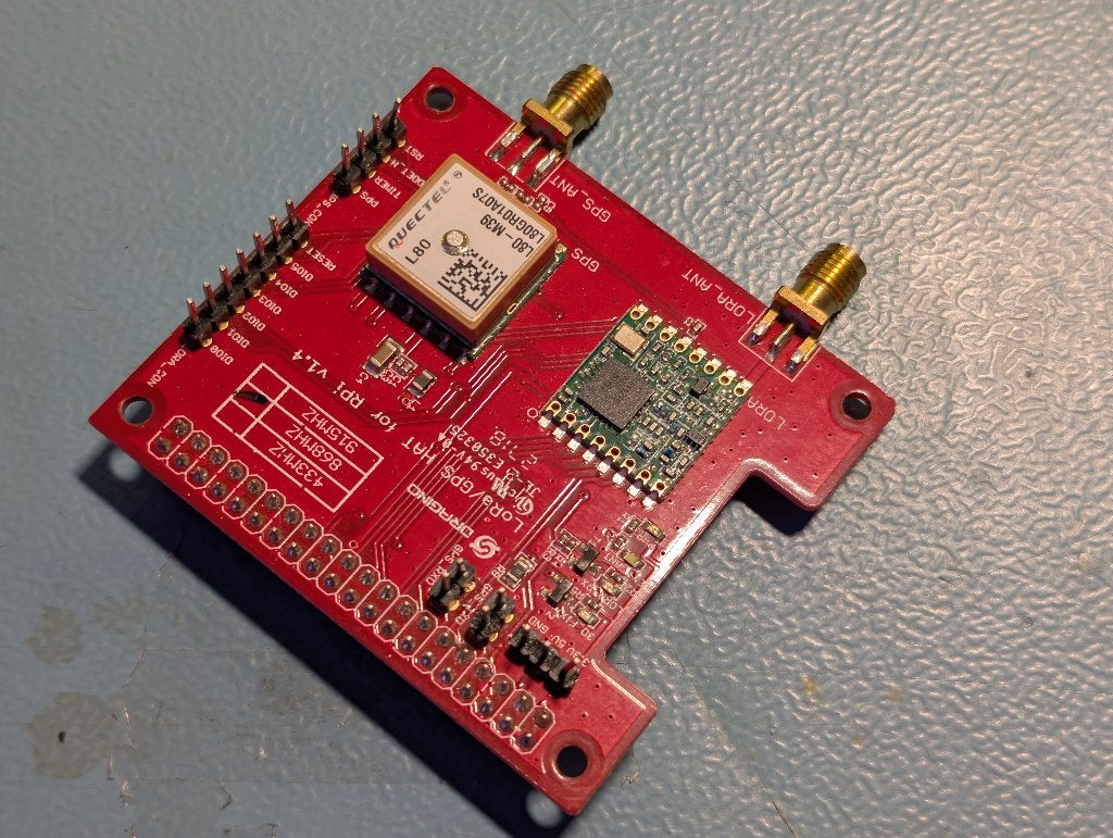 Dragino Lora/GPS Hat voor Raspberry Pi 868Mhz versie, Ophalen of Verzenden, Gebruikt