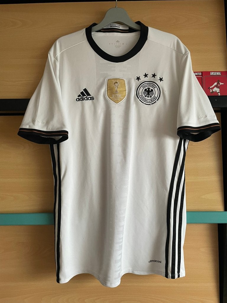 Duitsland Adidas Voetbalshirt maat S, Wit, Ophalen of Verzenden, Zo goed als nieuw, Adidas