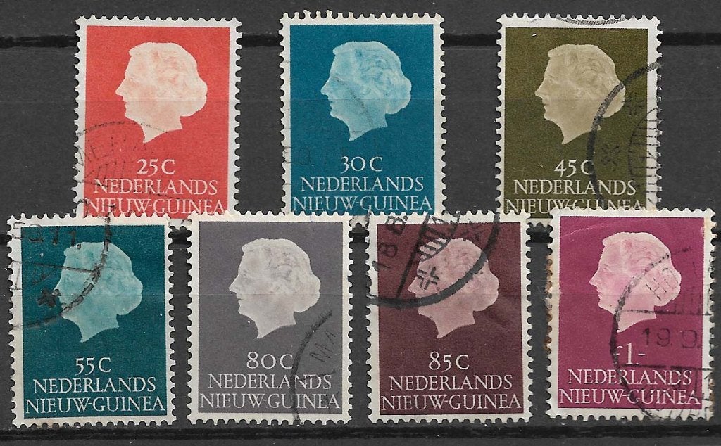 Nederlands Nieuw Guinea 1954 Koningin Juliana, Postzegels en Munten, Ophalen of Verzenden, Gestempeld, Nieuw-Guinea