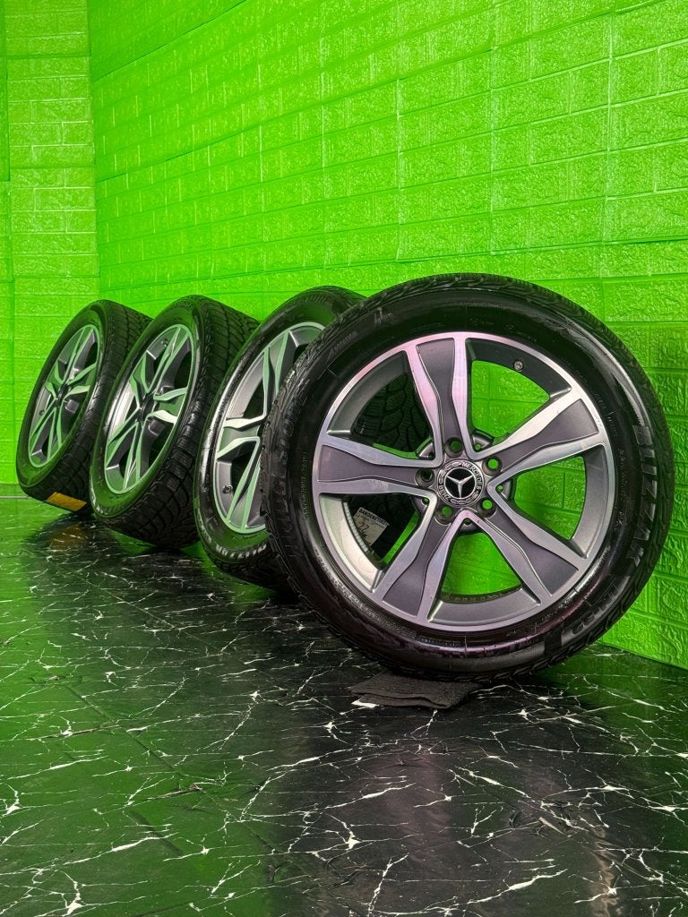 Originele Mercedes C-Klasse velgen 17" 5x112 W205 winter 8mm, Niet ingevuld, Gebruikt, Banden en Velgen, Niet ingevuld