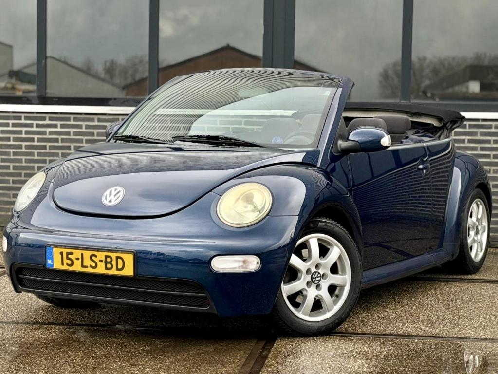 Volkswagen New Beetle Cabriolet 2.0 |Cabrio |Airco |Nieuwe A, Auto's, Volkswagen, Voorwielaandrijving, Stof, Gebruikt, Beetle (Kever)