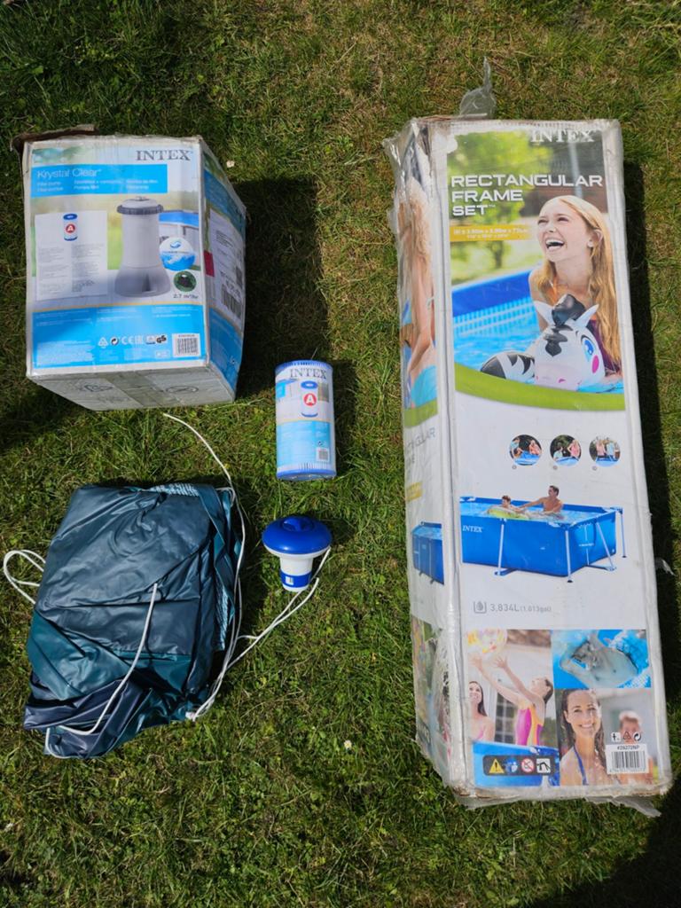 Intex zembad 3x2, Tuin en Terras, Ophalen, Minder dan 80 cm, Zo goed als nieuw, Opzetzwembad