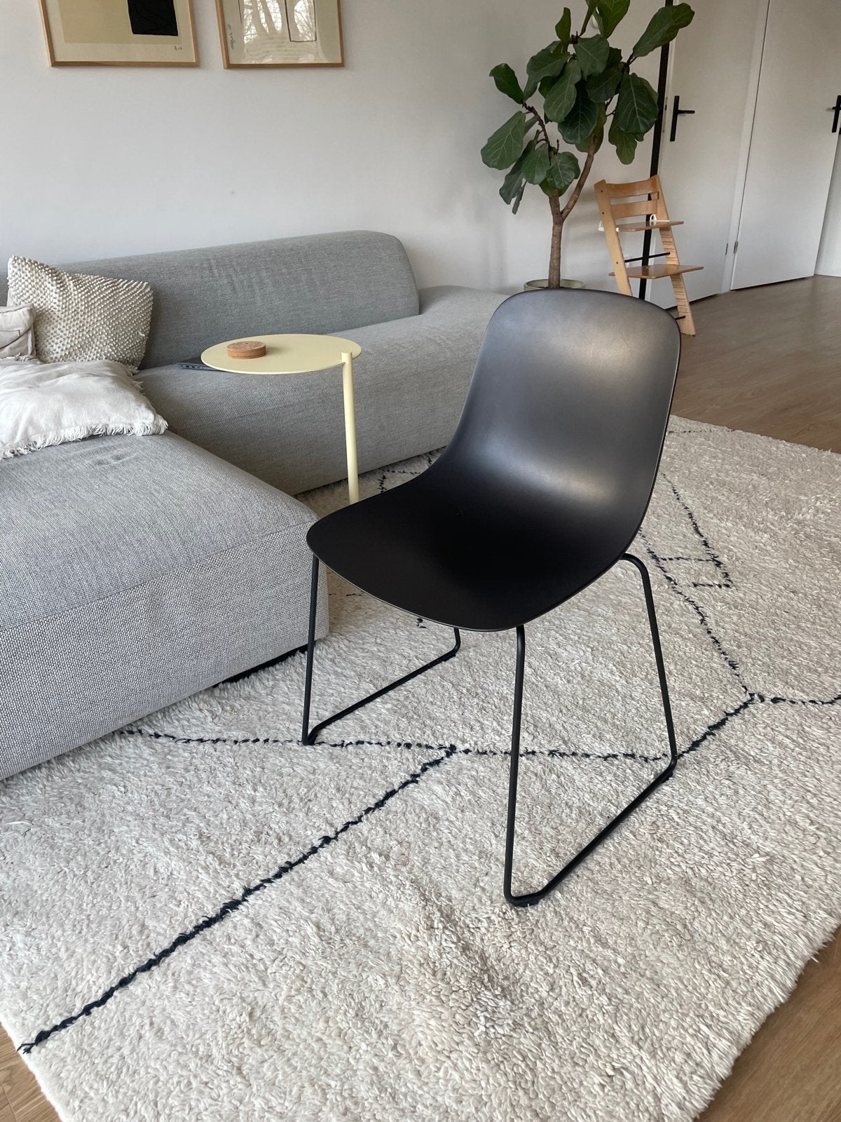 Zes zwarte stoelen Loods 5, Ophalen, Kunststof, Gebruikt, Zwart