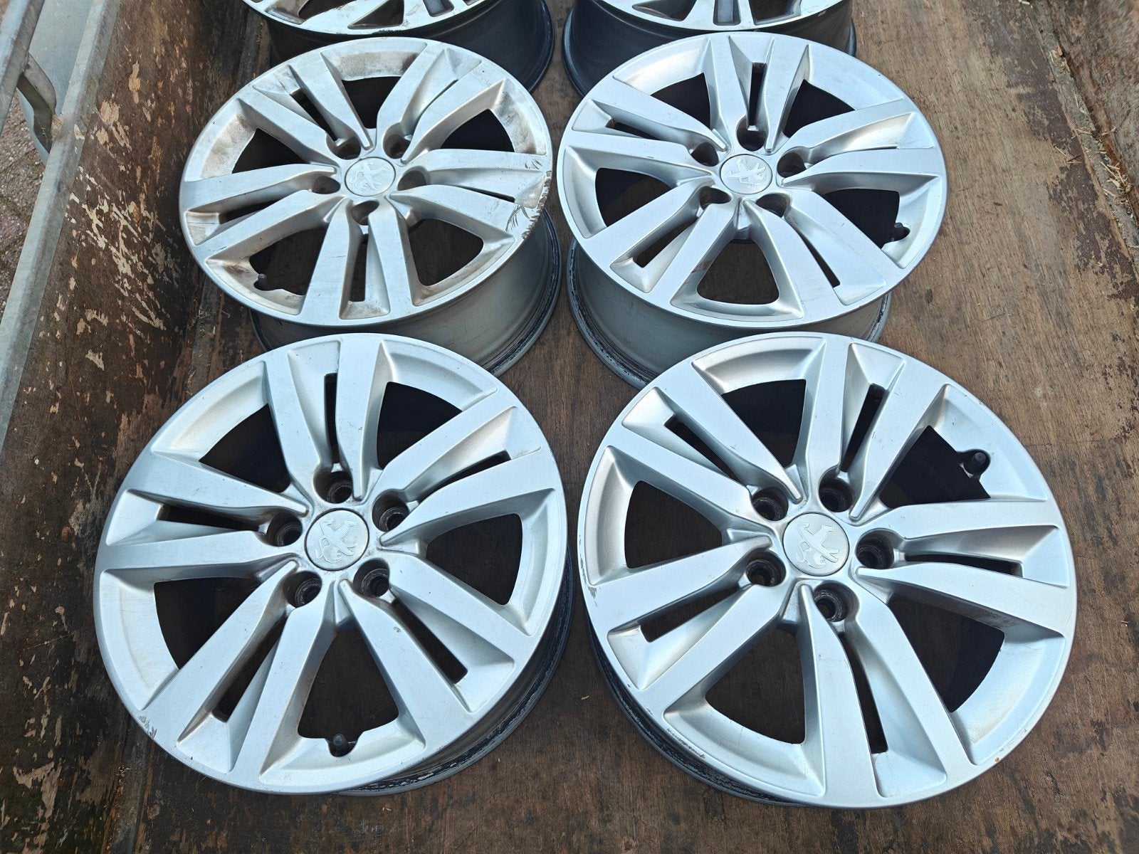 lichtmetalen velgen Peugeot 308 16 inch, Ophalen, Gebruikt, Velg(en), 16 inch