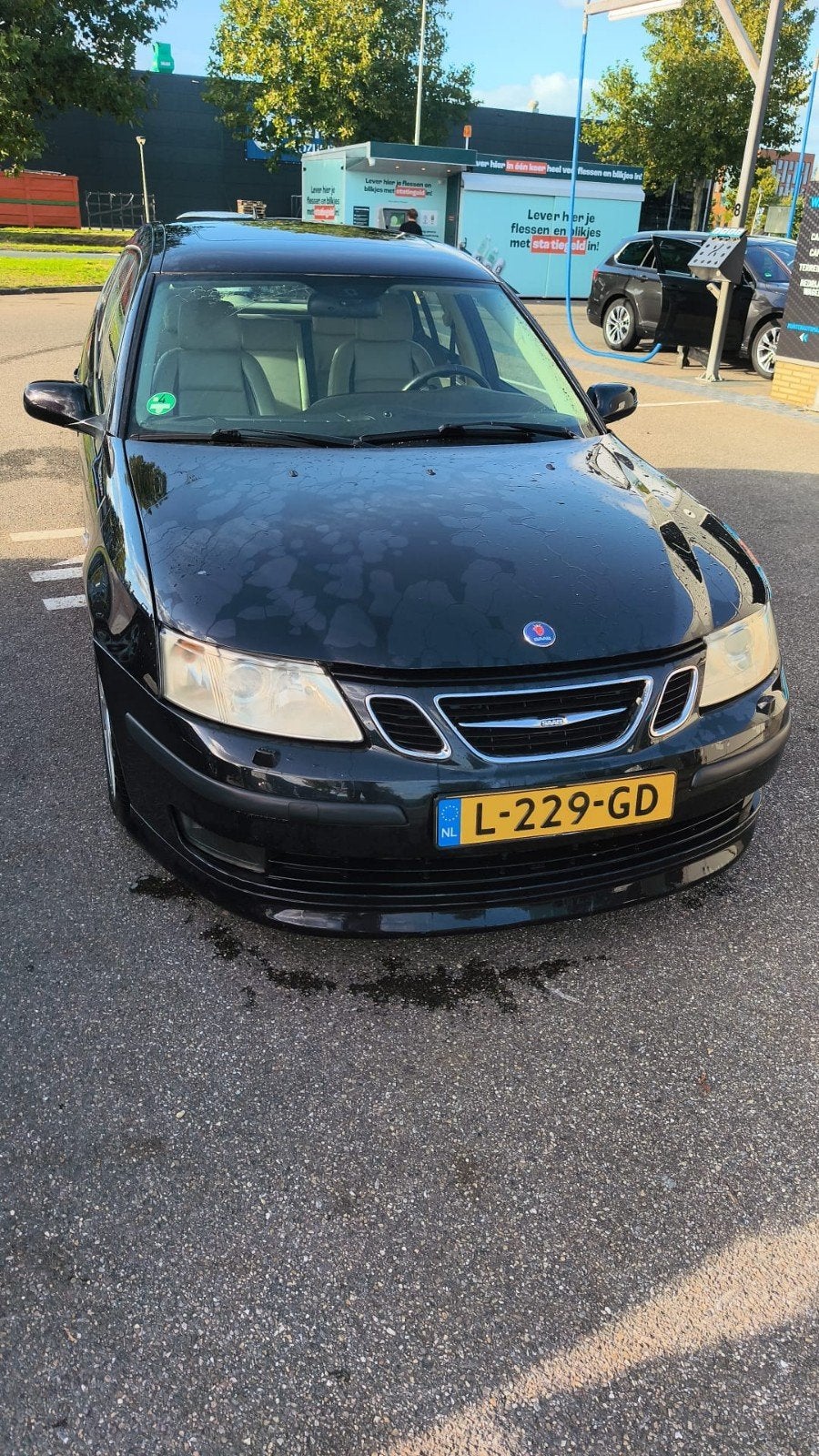 Saab 9-3 Aero 2.8 2005, Auto's, Zwart, 11 km/l, Stationwagon, 1600 kg