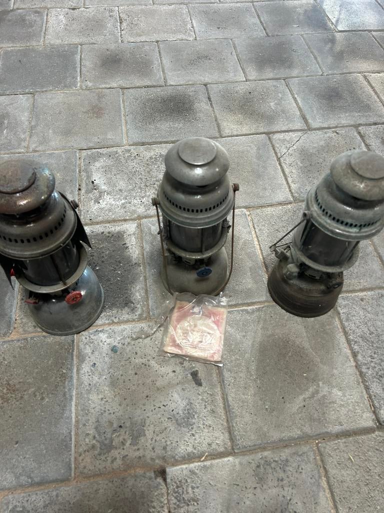 Petroleum lampen, Ophalen, Gebruikt