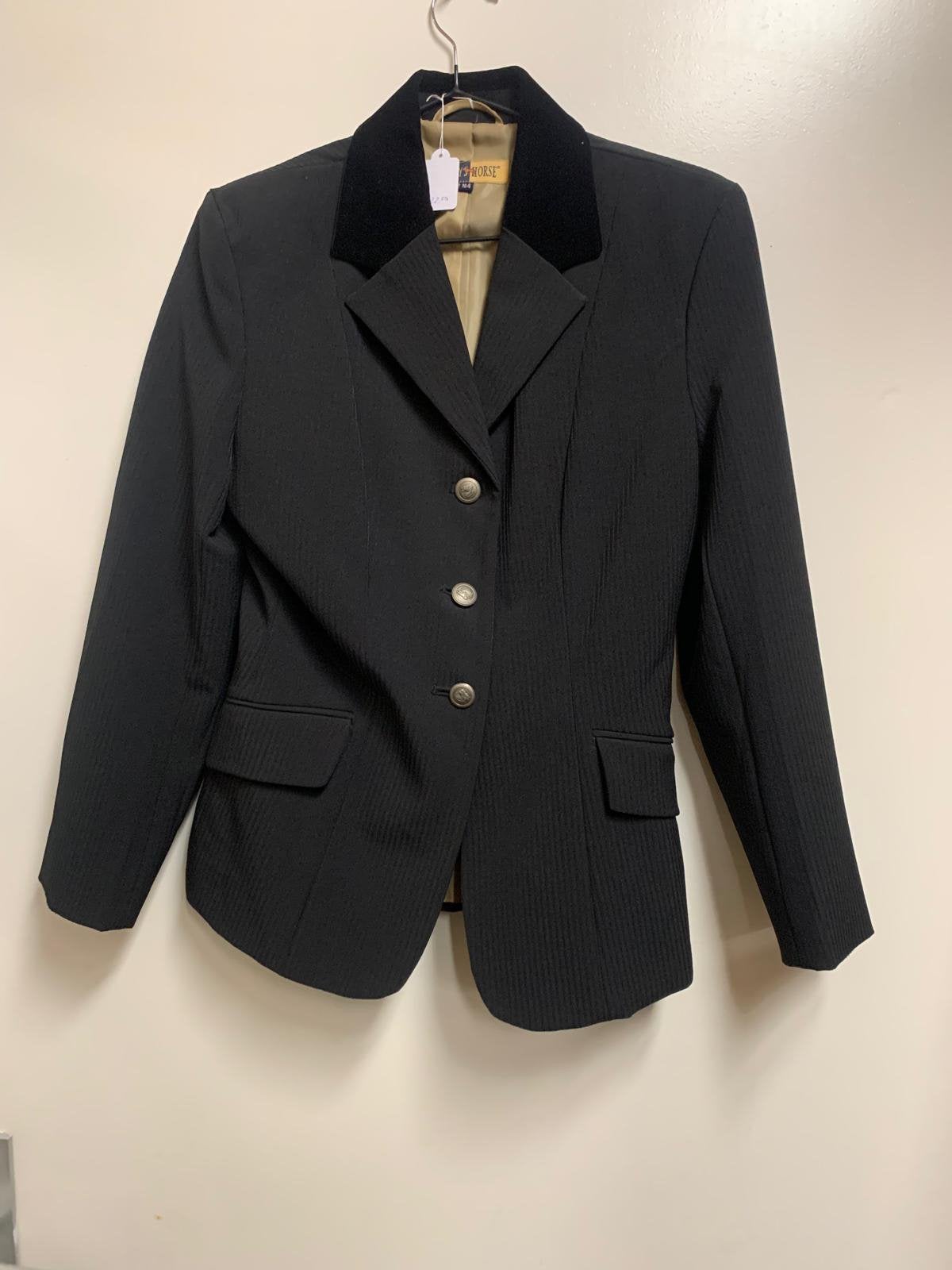 Harry’s horse wedstrijdjasje 164 zwart zgan, Ophalen of Verzenden, Zo goed als nieuw, Dressuur, Bovenkleding