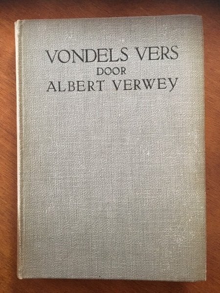 Vondels vers door Albert Verwey, Verzenden, Gelezen, Eén auteur