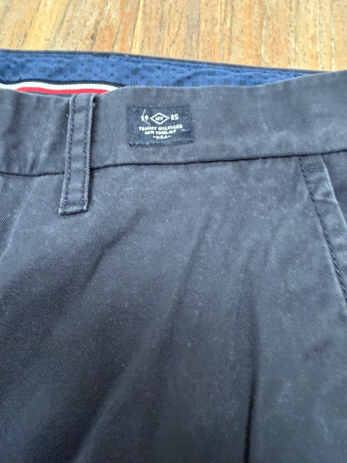 Broek Tommy Hilfiger, Ophalen of Verzenden, Gedragen, Blauw