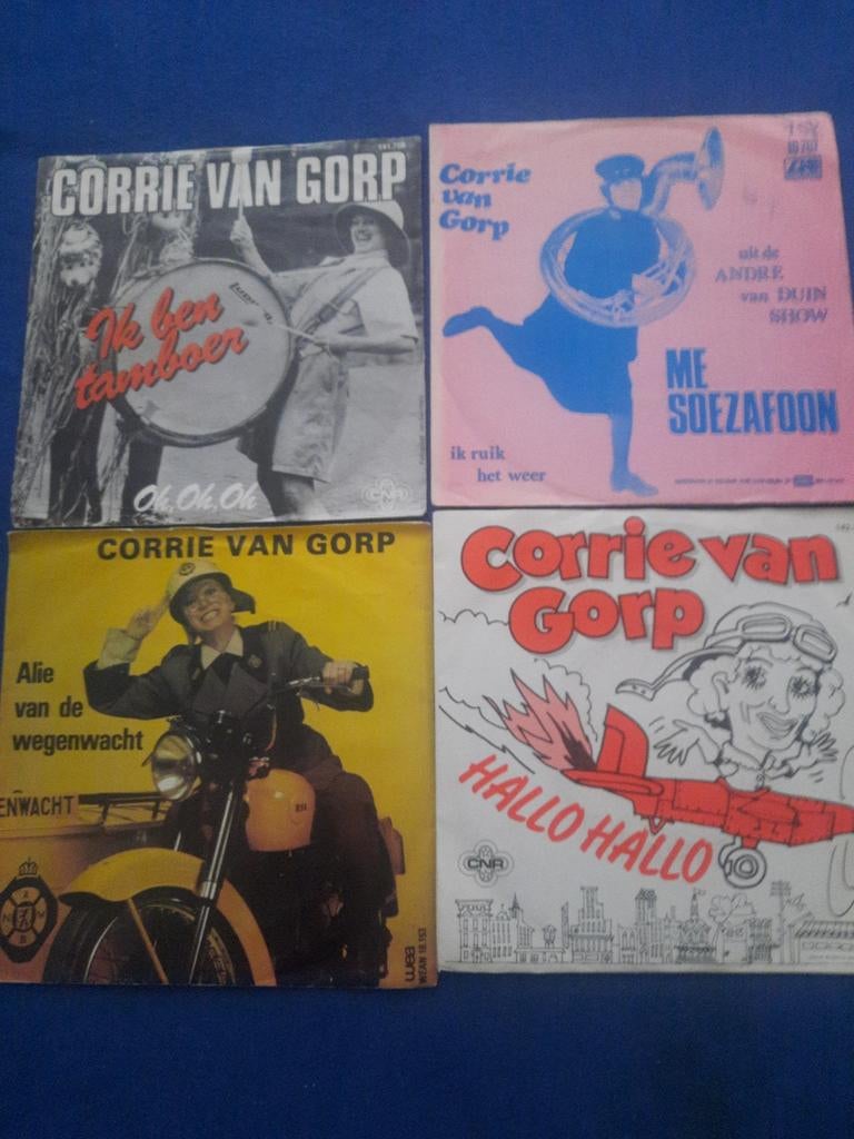 7x vinyl singels van Corry van Gorp, Ophalen of Verzenden, Zo goed als nieuw, Overige formaten, Levenslied of Smartlap
