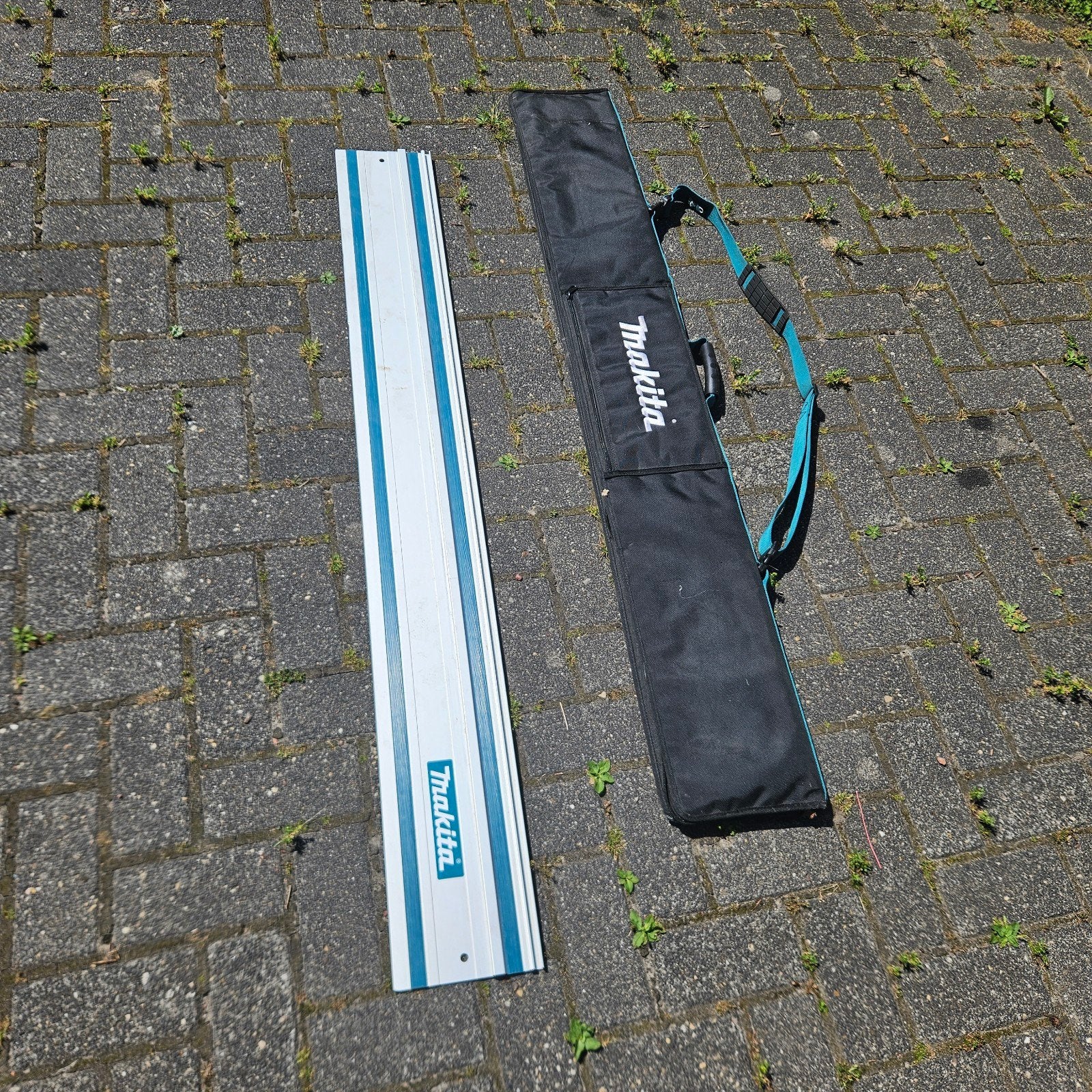 Makita geleiderail voor invalzaag met tas 150 cm, Doe-het-zelf en Verbouw, Gereedschap | Zaagmachines, Gebruikt, Overige typen