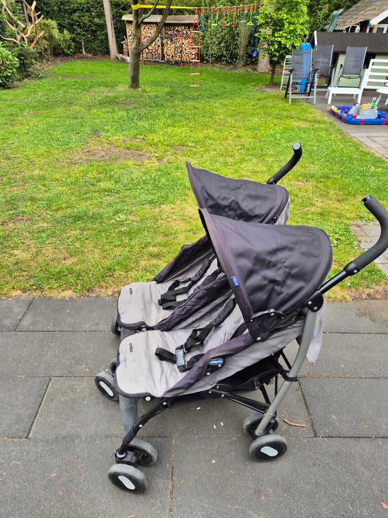 Chicco Echo Tweeling Buggy - Compact en Comfortabel, Kinderen en Baby's, Buggy's, Ophalen of Verzenden, Gebruikt, Overige merken