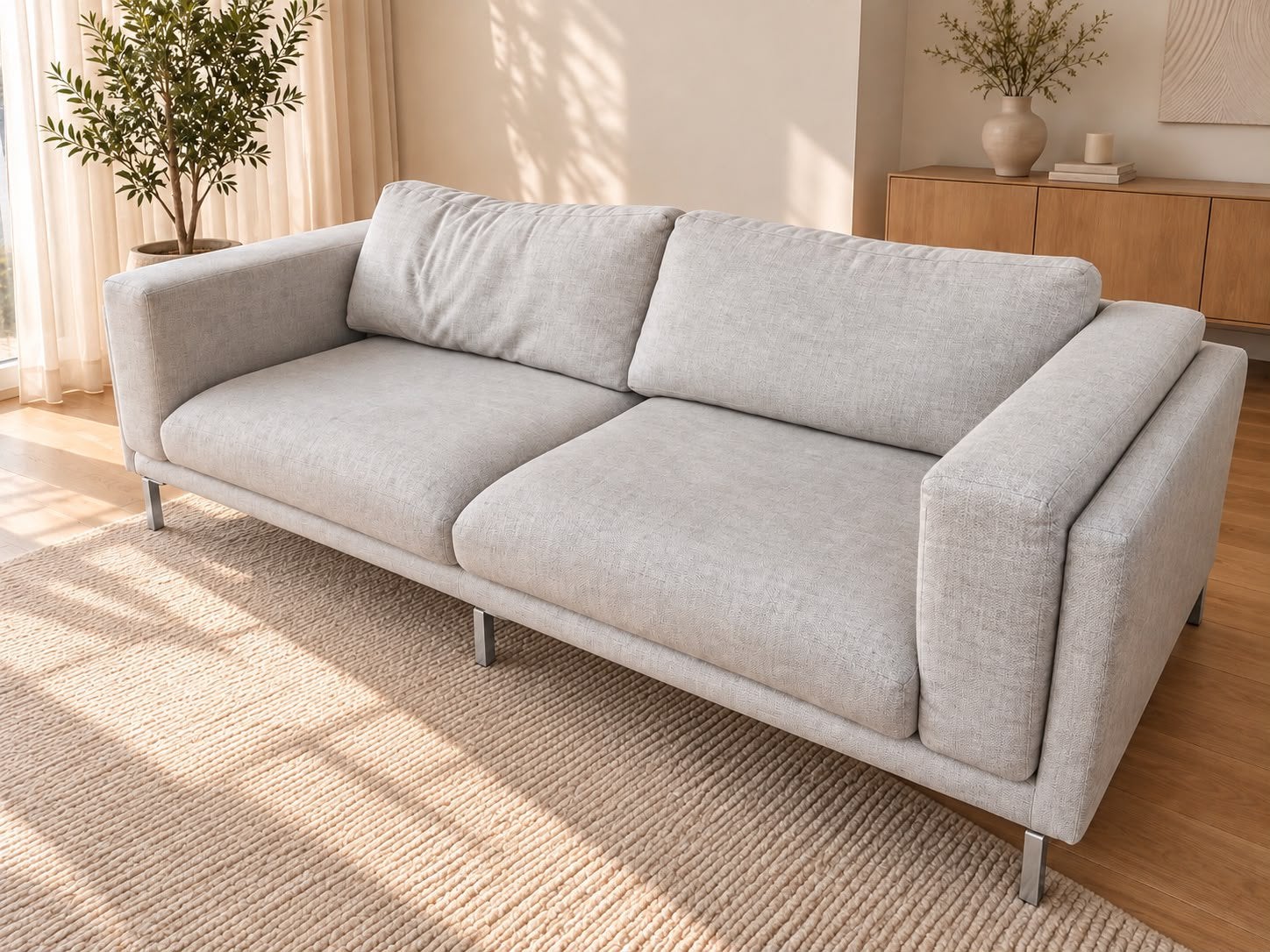 Bank Ikea  3 zits 260x100cm, Ophalen, Driepersoons, 75 tot 100 cm, Zo goed als nieuw