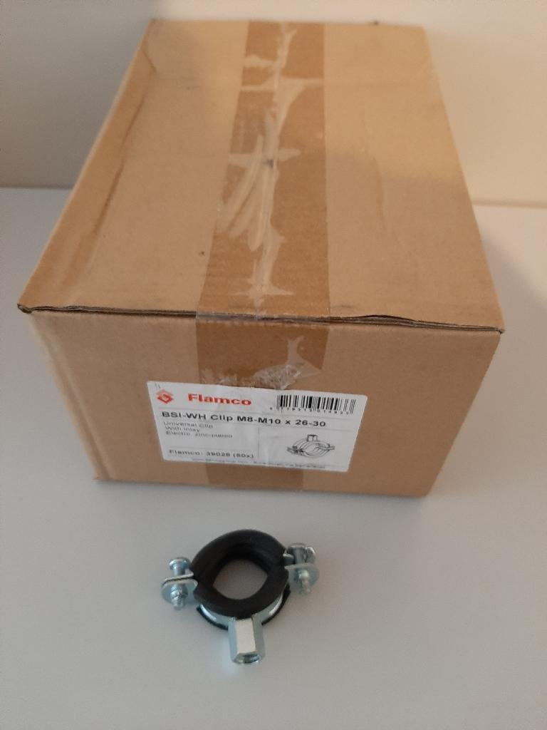 Flamco universele BSI-WH clips 50x leidingbeugel, Doe-het-zelf en Verbouw, IJzerwaren en Bevestigingsmiddelen, Ophalen of Verzenden